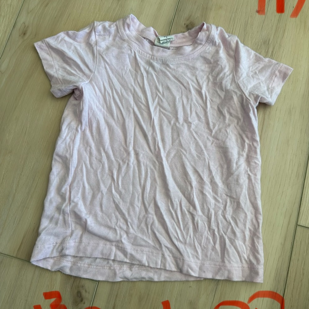 Kate Quinn Bamboo-like Pink Short Sleeve Tee